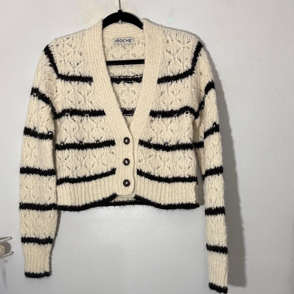 ST.Roche Striped Cardigan Sweater XS - Picture 5 of 11